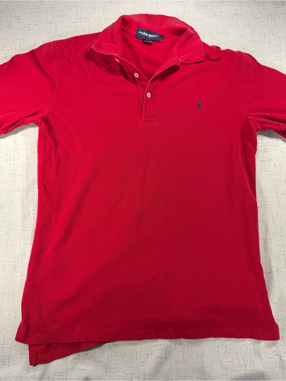 Vintage Polo Golf Red Men’s Short Sleeve Polo Shirt